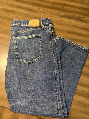 American Eagle Outfitters Men's Dark Blue wash Original Bootcut